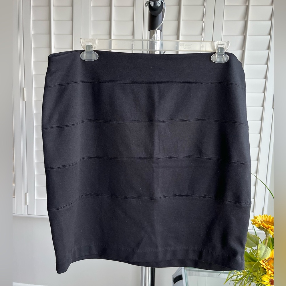 DAISY FUENTES Black Stretch Form Fitting Dress Skirt Size XL